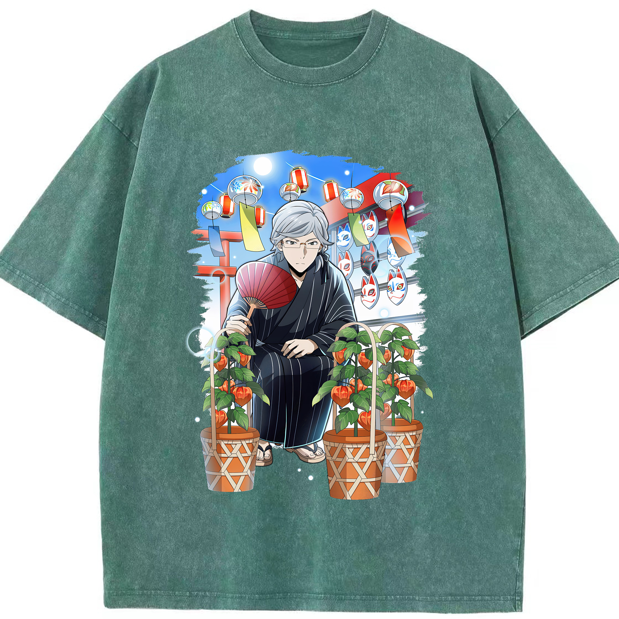 （画像用） 文豪ストレイドッグス Bungo Stray Dogs 綿100% ヴィンテージ風 半袖Tシャツ（フロントプリント）
